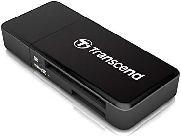 Transcend TS-RDF5K USB 3.1 SDHC/SDXC/microSDHC/SDXC Card Reader, Black Transcend