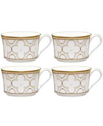 Trefolio Gold, набор из 4 чашек, сервиз на 4 персоны Noritake