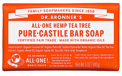 Волшебное мыло Dr. Bronner's All-One Hemp Pure-Castile Soap Tea Tree -- 5 унций Dr. Bronner's