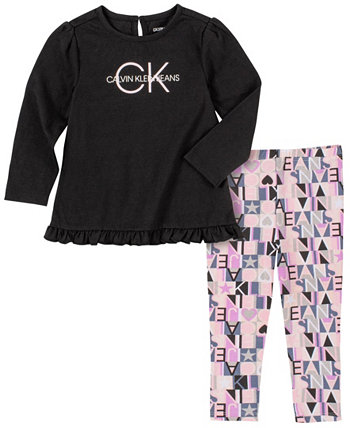 Комплект из 2 предметов для маленьких девочек Calvin Klein