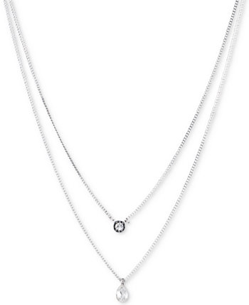 Ожерелье с подвеской в два ряда, длина 16 дюймов + удлинитель на 3 дюйма, создано для Macy's DKNY