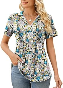 Женская Поло рубашка Kistore Kistore Womens Short Sleeve Polo T Shirts V Neck Summer Basic Tops Fashion 2024 Business Casual Work Blouse S-XXL Kistore