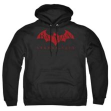 Batman Arkham City Red Bat Adult Pull Over Hoodie Licensed Character