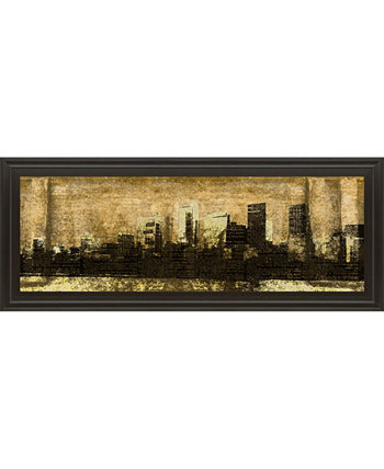 Определенный город I от студии SD Graphic Art Wall Art в рамке - 18 "x 42" Classy Art