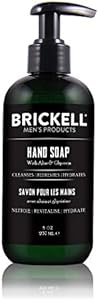 Brickell Men's Hand Soap For Men, Natural and Organic, Moisturizing Liquid Hand Soap, Cedarwood & Rain Brickell Men's Products