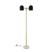 Nariyah Floor Lamp 6ft Power Cord, Foot Switch, 2 Lights Inspired Home