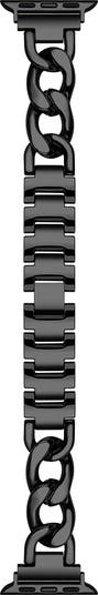 Черный ремешок для часов Apple Watch Nikki, похожий на цепочку, 38 мм THE POSH TECH