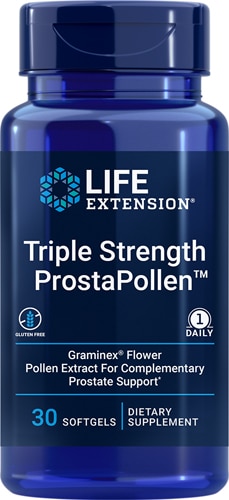 Life Extension Тройная сила ProstaPollen™ — 30 мягких таблеток Life Extension