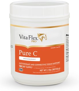 Vita Flex Pro Pure C Premium Vitamin C Powder Horse Supplement, 2-lb jar Vita Flex Pro