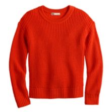 Трикотажный свитер с круглым вырезом SO® для девочек 6–20 лет, стандартный и большой размер SO