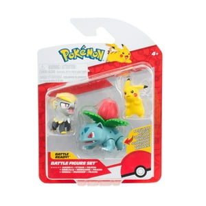 Pokemon Battle Figure 3 Pack - Features 2 inch Pikachu and Jangmo-o and 3 inch Ivysaur Pokemon