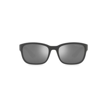 Квадратные солнцезащитные очки 57 мм Prada Sport