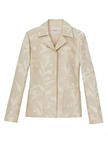 Dune Floral Jacquard Blazer Lafayette 148 New York