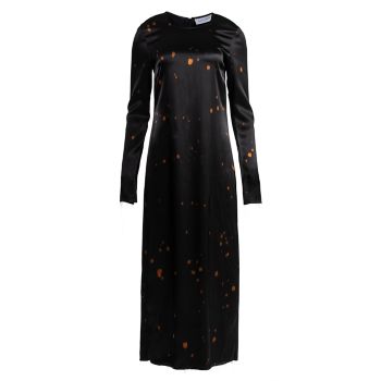 Платье-футляр с брызгами краски Marina Moscone