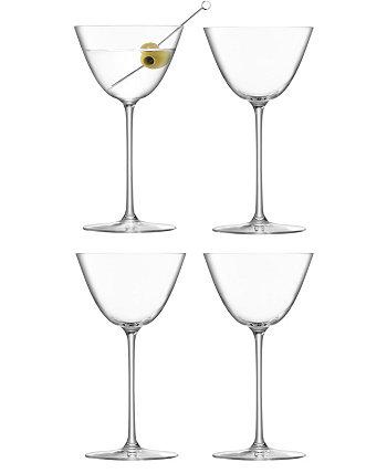 Borough Martini Glass 7 oz Clear x 4 LSA International