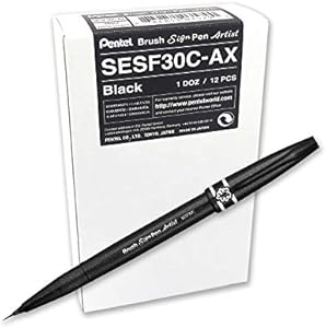 Pentel SESF30 °C NX Extra Fine Paint Brushes (Set of 1, Grey Pentel