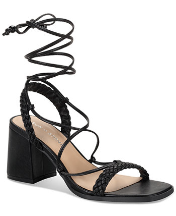 Gemmaa Lace-Up Ankle-Tie Dress Sandals, Created for Macy's Sun & Stone