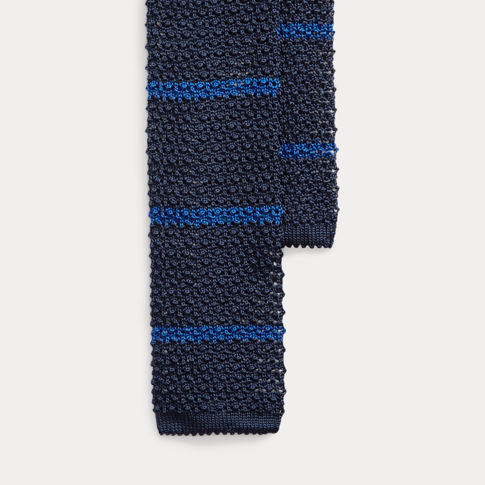 Полосатый вязаный шелковый галстук Ralph Lauren
