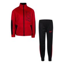 Куртка и брюки Nike Colorblock с молнией во всю длину для мальчиков 4-7 лет, спортивный комплект Nike