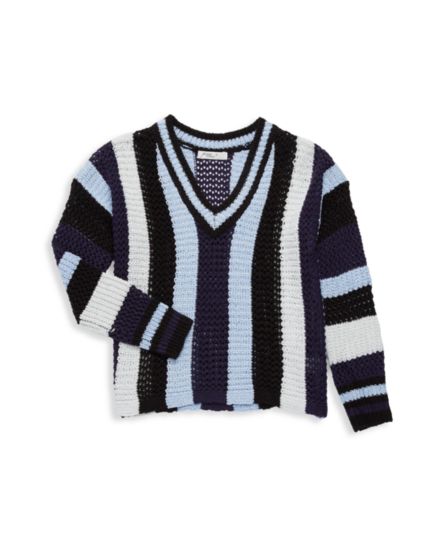 Полосатый свитер для девочки Pinc Premium