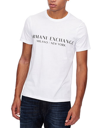Мужская футболка с графическим логотипом Milano New York Armani Exchange