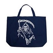 Large Word Art Tote Bag - Grim Reaper LA Pop Art