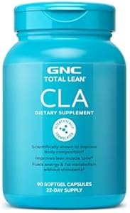 GNC Total Lean CLA | Improves Body Composition & Lean Muscle Tone, Fuels Fat Metabolism & Energy Without Stimulants | Gluten Free | 90 Softgels (Мягкие капсулы) GNC