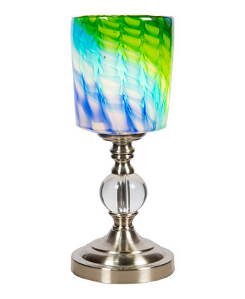 Акцентная лампа Summerland высотой 13,5 дюйма из художественного дутого стекла с абажуром Dale Tiffany