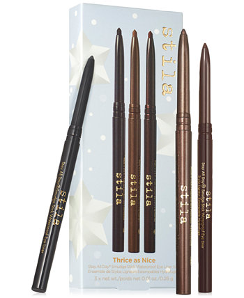 Thrice As Nice Stay All Day Smudge Stick Waterproof Eye Liner Set Stila