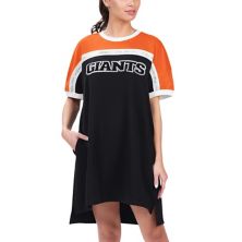 Women's G-III 4Her by Carl Banks Black/Orange San Francisco Giants Circus Catch Sneaker Dress In The Style
