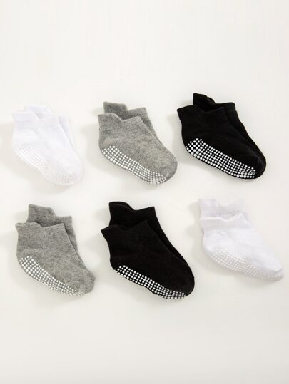6 пар Детские нескользящие носки для мальчиков SHEIN