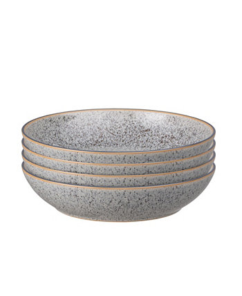 Набор серых тарелок для пасты из 4 предметов Studio Craft Denby