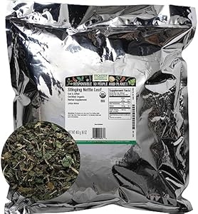 Frontier Co-op Nettle, Stinging Leaf, Cut & Sifted, Certified Organic, Kosher | 1 lb (Фунты). Bulk Bag | Urtica dioica L. Frontier Co-op