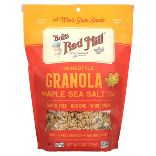 Pan-Baked Granola, Кленовая морская соль, 11 унций (312 г) Bob's Red Mill