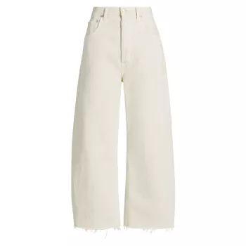 Ayla Twill Crop Raw-Edge Pants Citizens Of Humanity
