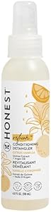 The Honest Company Conditioning Hair Detangler | Leave-in Conditioner + Fortifying Spray | Tear-free, Cruelty-Free, Hypoallergenic | Almond Nourishing, 4 fl oz The Honest Company