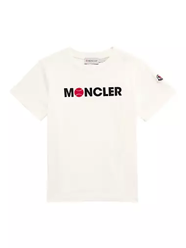 Футболка Moncler с теннисным логотипом для мальчиков, 100% хлопок, Португалия Moncler