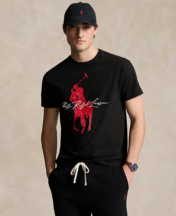 Men's Classic Fit Jersey Graphic T-Shirt Polo Ralph Lauren