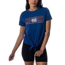 Women's The Wild Collective Royal New York Mets Twist Front T-Shirt The Wild Collective