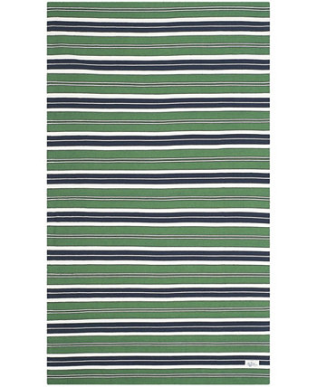 Leopold Stripe LRL2462K Зеленый коврик для улицы размером 4 х 6 футов LAUREN Ralph Lauren