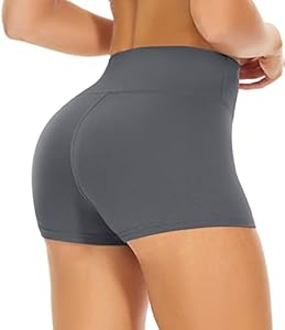 GAYHAY High Waisted Biker Shorts for Women - 8"/5"/3" Soft Black Spandex Shorts for Workout Volleyball Yoga Dance Gayhay