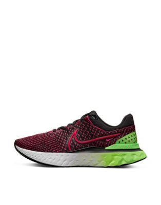 Красно-черные кроссовки Nike Running React Infinity Run Flyknit 3 Nike Running