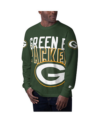 Мужская зеленая футболка с длинным рукавом Green Bay Packers Clutch Hit Starter