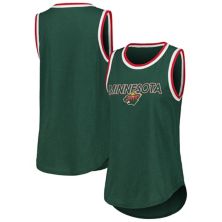 Women's G-III 4Her by Carl Banks Green Minnesota Wild Strategy Tank Top In The Style