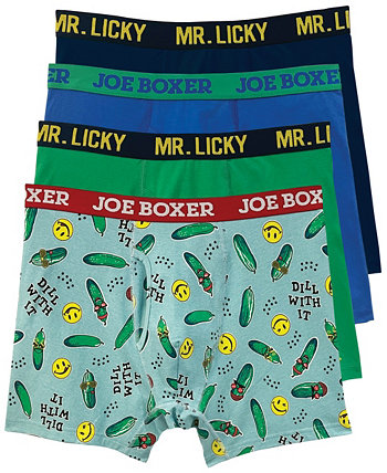 Мужские трусы-боксеры Dill Pickles, упаковка из 4 шт. JOE BOXER