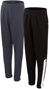 New Balance Boys' Sweatpants - 2 Pack Performance Fleece Active Boys Jogger Pants - Athletic Pants for Boys (Size: 8-20) New Balance