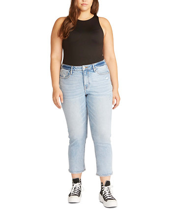 Модные укороченные прямые джинсы больших размеров Frankie Vigoss