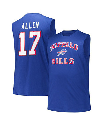 Мужская Джерси Fanatics Josh Allen Royal Buffalo Bills Big Tall Muscle Fanatics