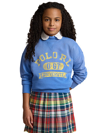 Махровый свитшот с логотипом Big Girls Polo Ralph Lauren