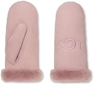 UGG Embroidered Water Resistant Sheepskin Mitten with Tech Palm UGG